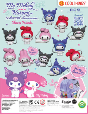 Hello Kitty My Melody & Kuromi Charms