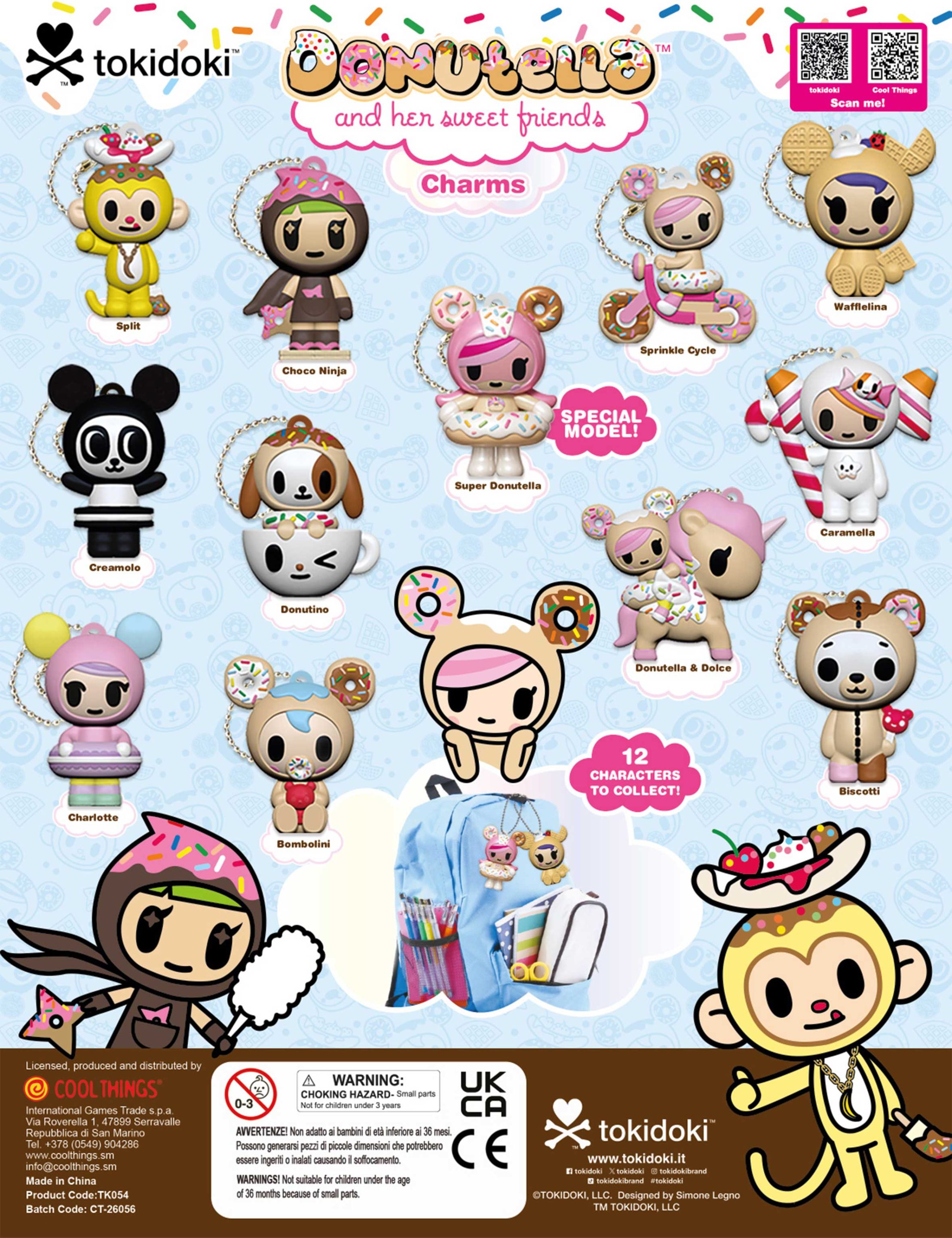 Tokidoki Donutella Charms