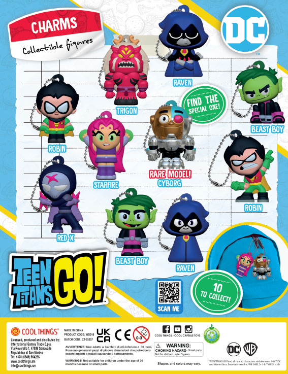 Teen Titans Go Charms
